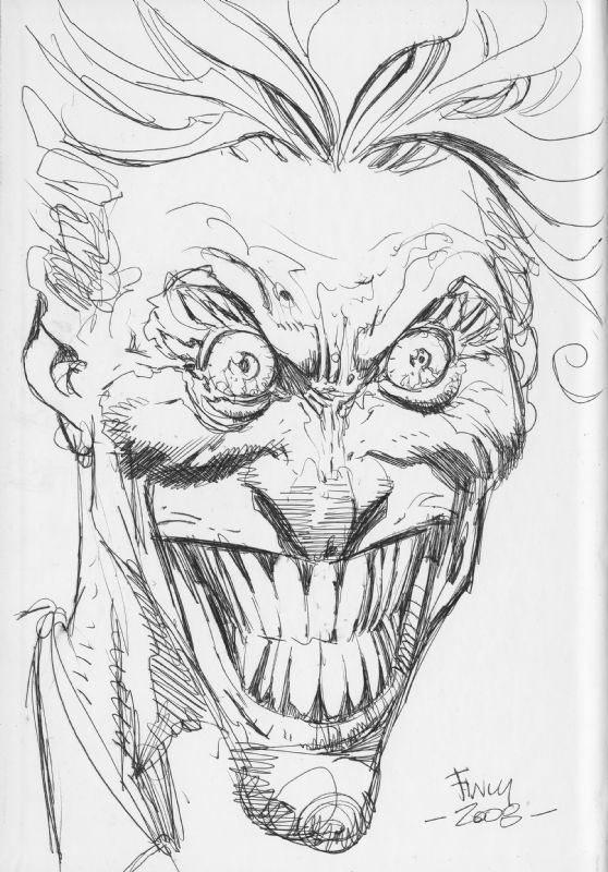 Joker Sketch, In Todd Erwin's Convention Sketches Comic Art Gallery Room