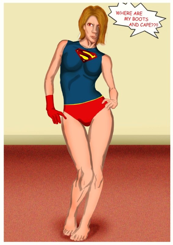 566px x 800px - Supergirl Feet fetish, in RENE LOPEZ's Adult art Comic Art Gallery Room