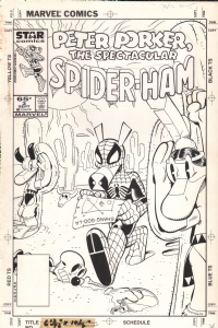 The Spectacular Spider-Ham Cover 3 - Mark Armstrong, Comic Art
