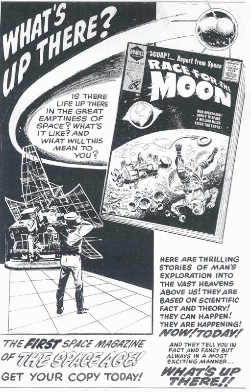 Race for the Moon #1 advertisement, in John Sisson's Space Art Comic ...