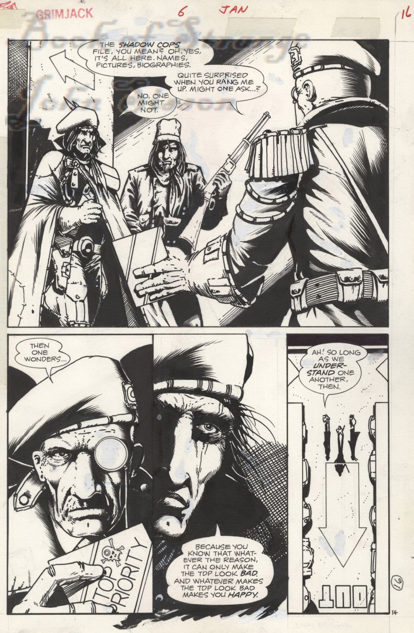 Grimjack 6 p. 16, in John Sisson's Whims and deals Comic Art Gallery Room