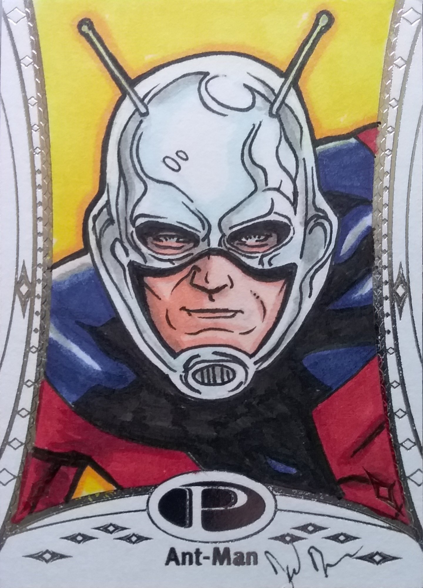 Watched Ant-Man and The Wasp again today! Congratulations to the  @marvelstudios team for another addition to the Marvel MCU!!! Used  @kuretakezig_usa Kure Color markers for this. Referenced the  @hottoyscollectibles figure. #AntManAndTheWasp #AntMan #