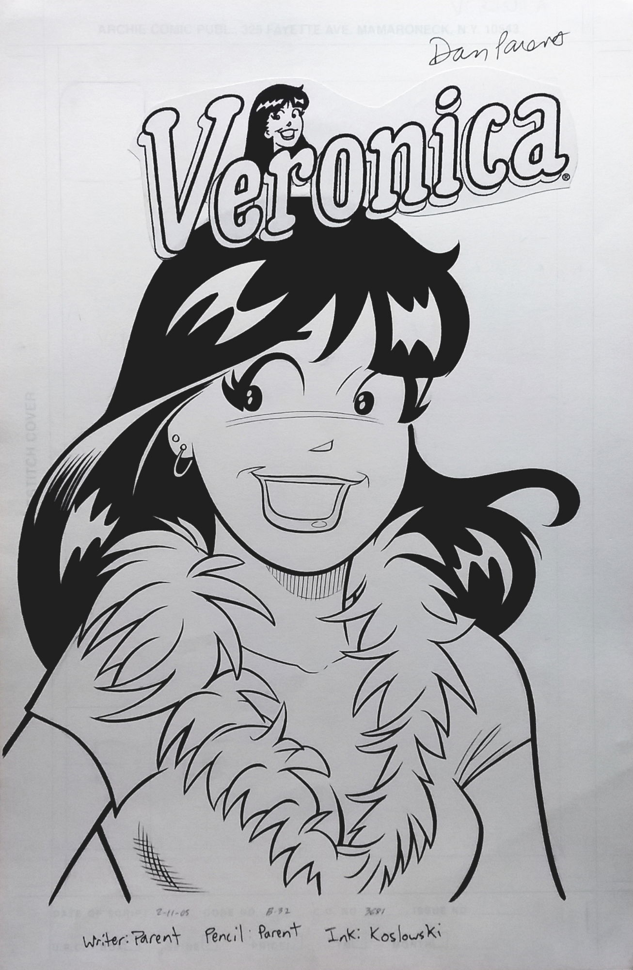 Veronica (2005) intro page to a Veronica story in a digest, in Arthur ...