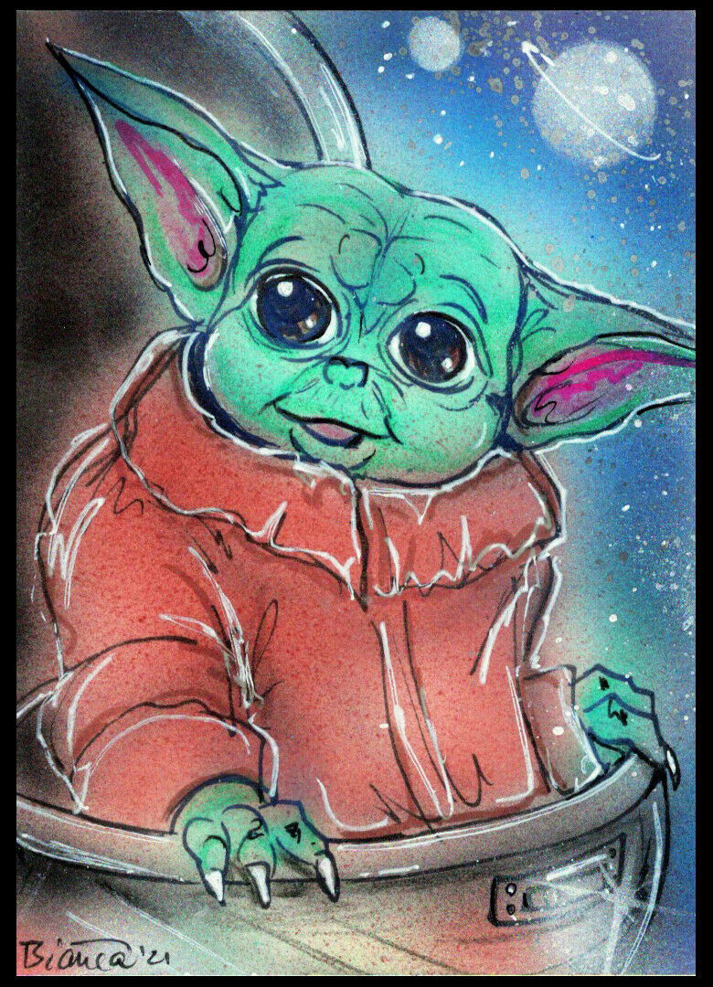 Baby Yoda soup — Sketching Memories