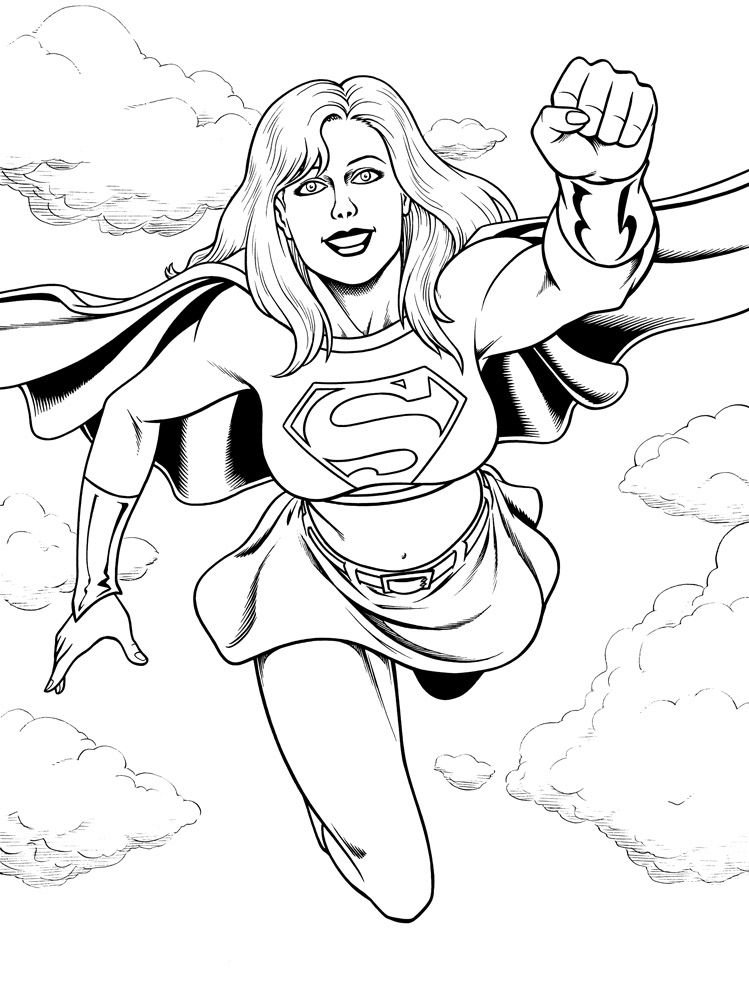 Supergirl pin-up (2009) colored in 2022, in Arthur Chertowsky's Artist ...