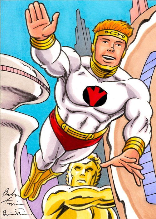 Lightray of The New Gods (Kirby DC '70's character) sketch card, in ...