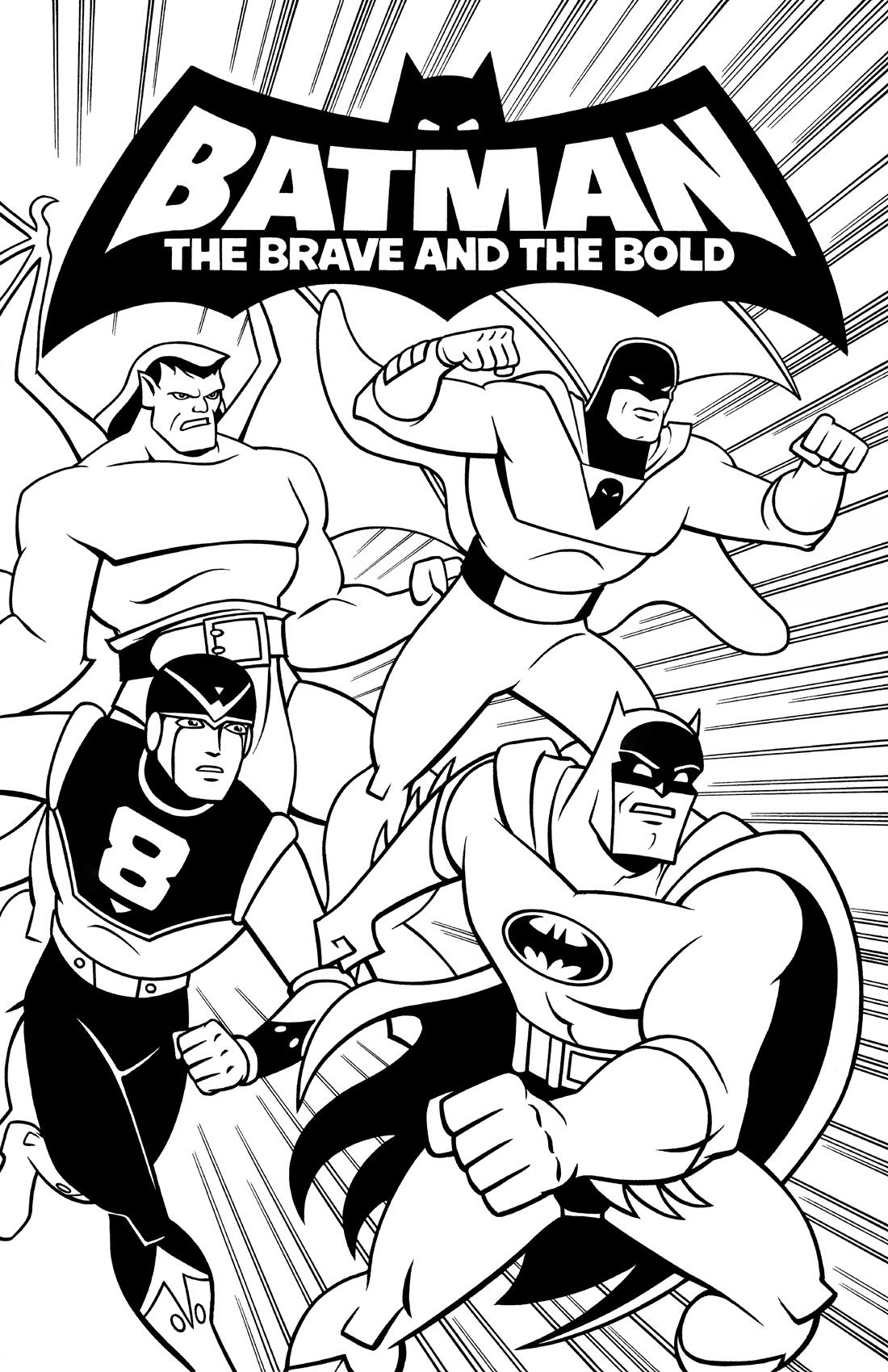 Batman The Brave And The Bold Animated Style With Logo, And Characters ...