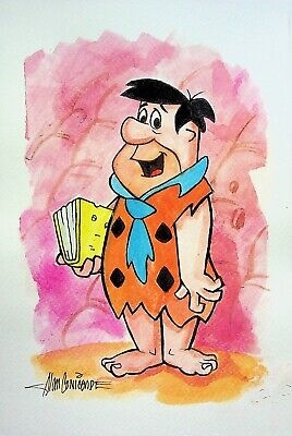 Fred Flintstone by animation artist Comic Art