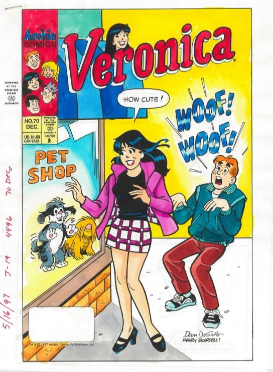 Veronica 70 (1997) color guide, in Arthur Chertowsky's Archie Color ...