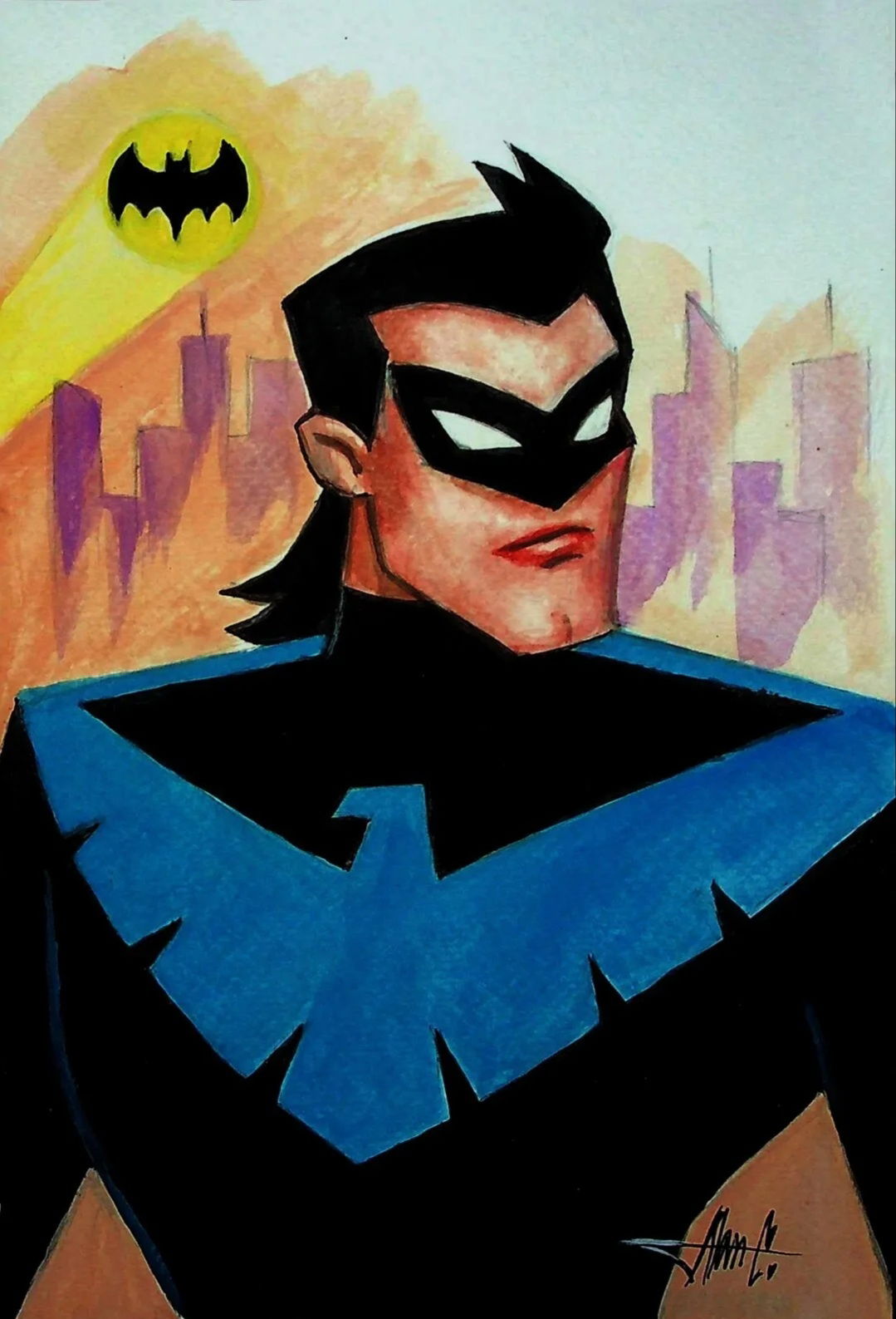 Nightwing by animation artist, in Arthur Chertowsky's Artist - Alan ...