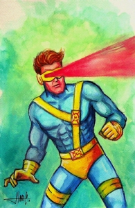 Cyclops X-Men '97 animated series, eye blast Comic Art