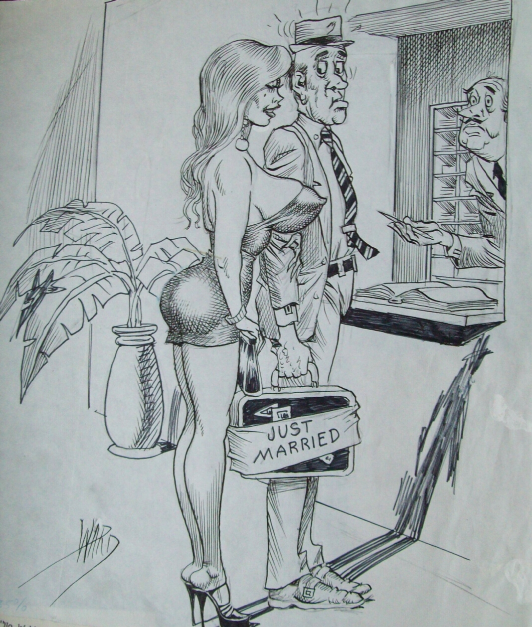 Just Married, in craig macmillans 30 Cartoons - Bill Ward picture photo