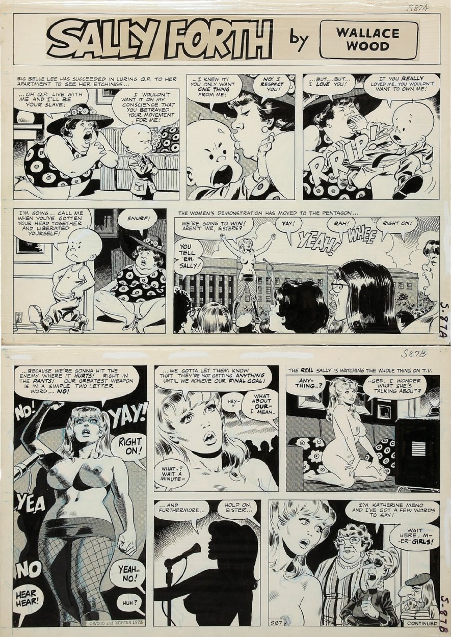 Hot Cartoon Porn Sally Forth - Wally Wood - Sally Forth page 87, in craig macmillan's 55 Panel Pages -  NSFW Comic Art Gallery Room
