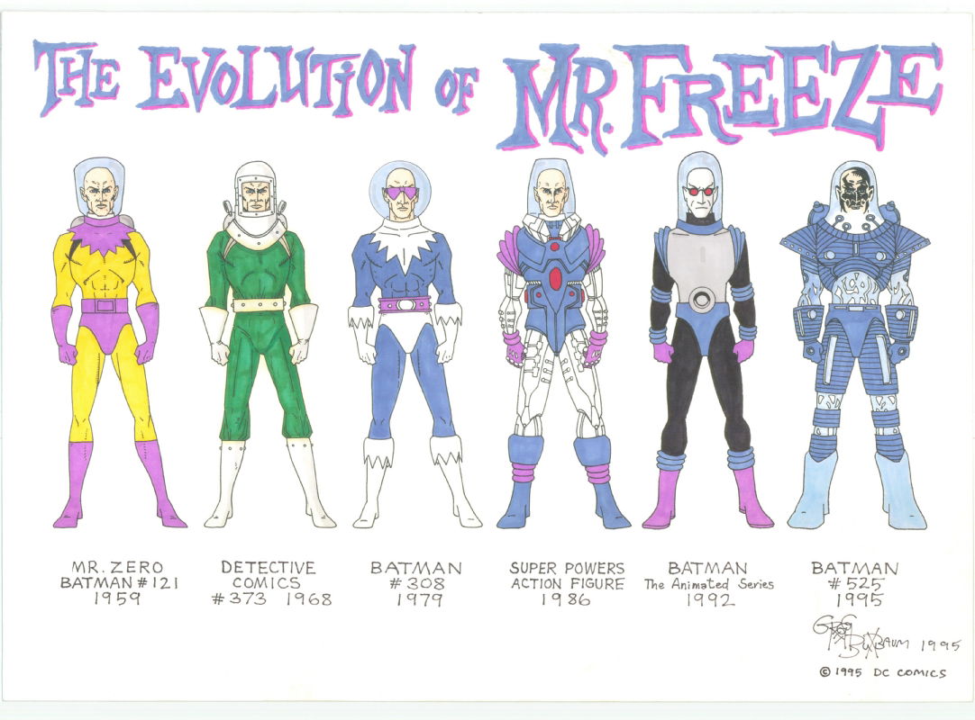 Greg Buxbaum   The Evolution Of Mr Freeze Comic Art | Batman Comic