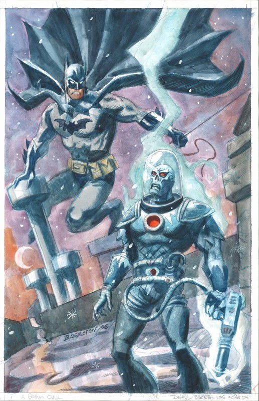 Dan Brereton Mr Freeze And Batman In Patrick Brooks S Brereton Dan Comic Art Gallery Room