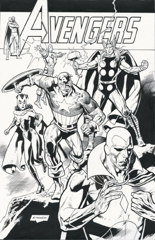 The Avengers , in Kevin Nowlan's Kevin Nowlan Comic Art Gallery Room