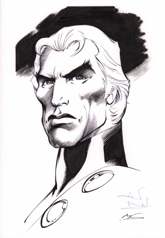 Magneto. Inked by Mark Farmer, in Javier Cuevas's Alan Davis Comic Art ...