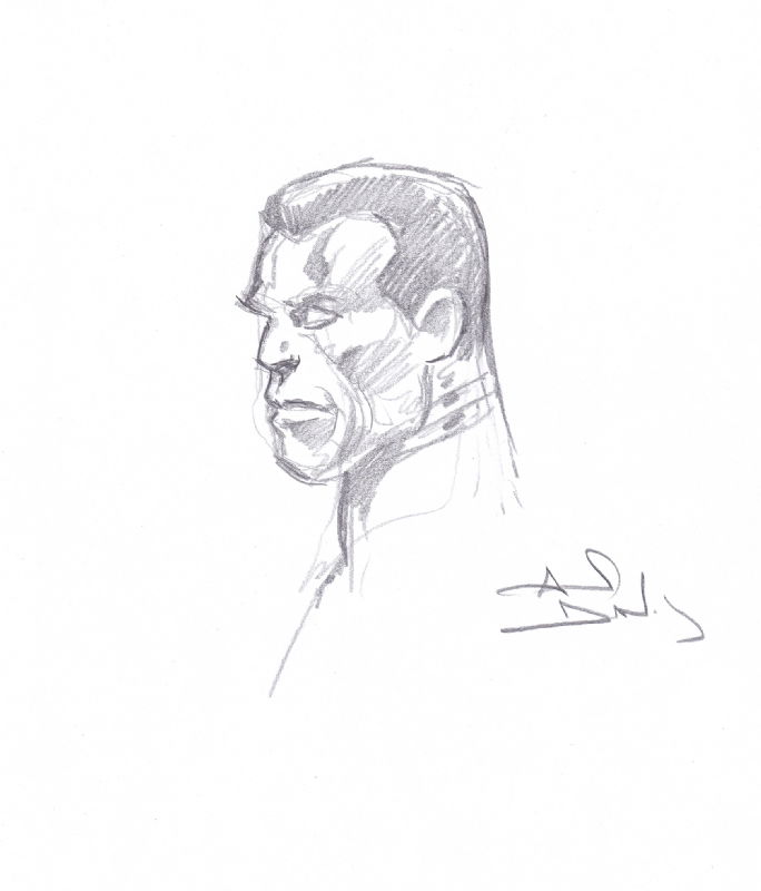 Colossus, in Javier Cuevas's Alan Davis Comic Art Gallery Room