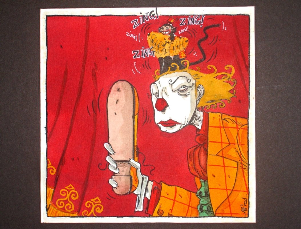 Alfred Drole De Clown In Michel Marchal S Illustrations No Pin Up Comic Art Gallery Room