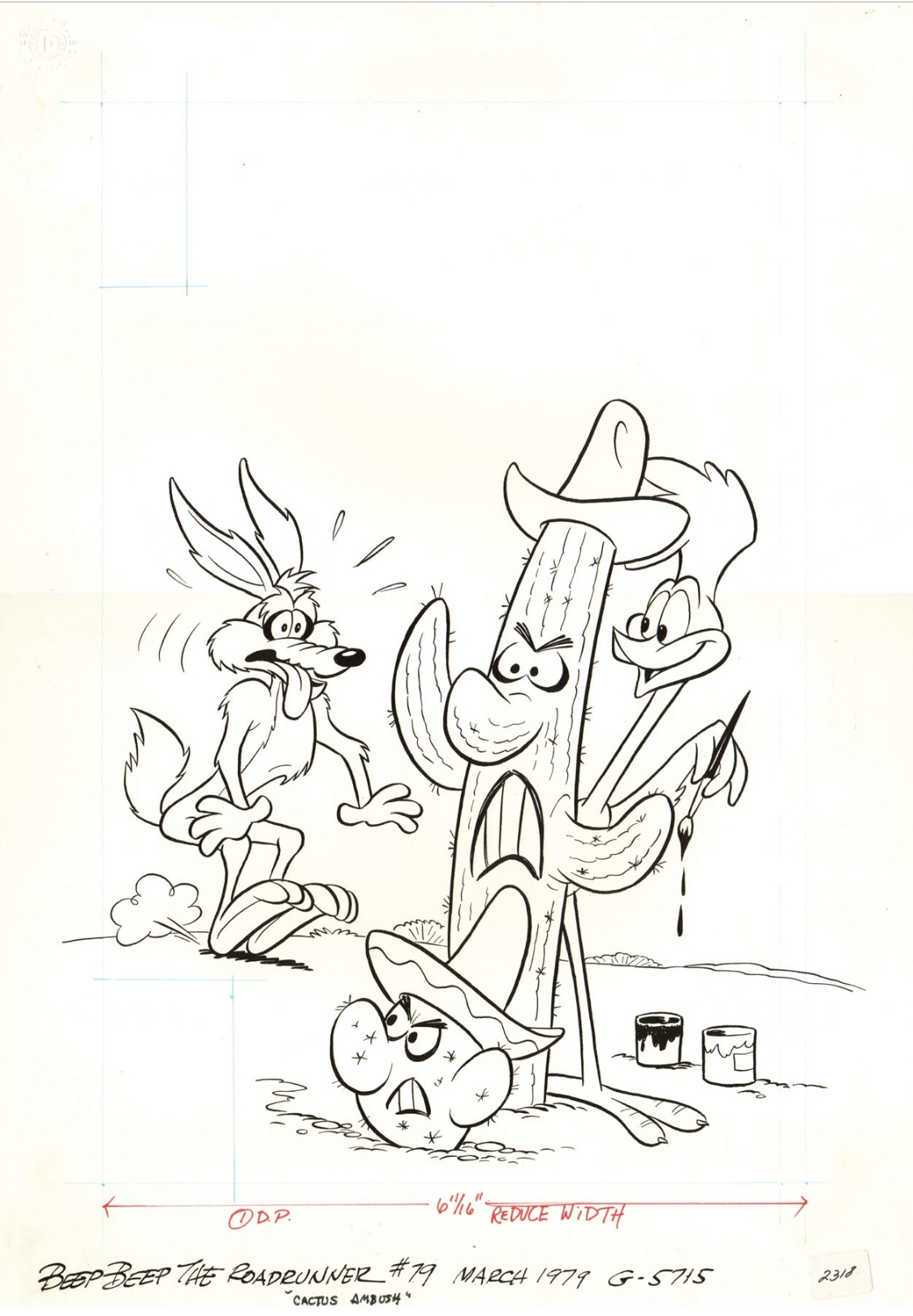 Looney Tunes MODEL SHEET PRINT B featuring ROAD RUNNER