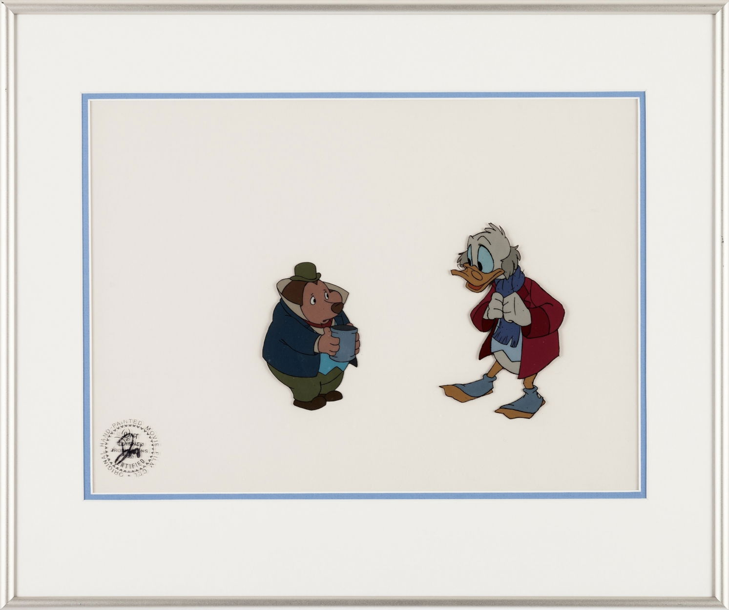 Mickey's Christmas Carol *** Uncle Scrooge and Mole Production Cel ...