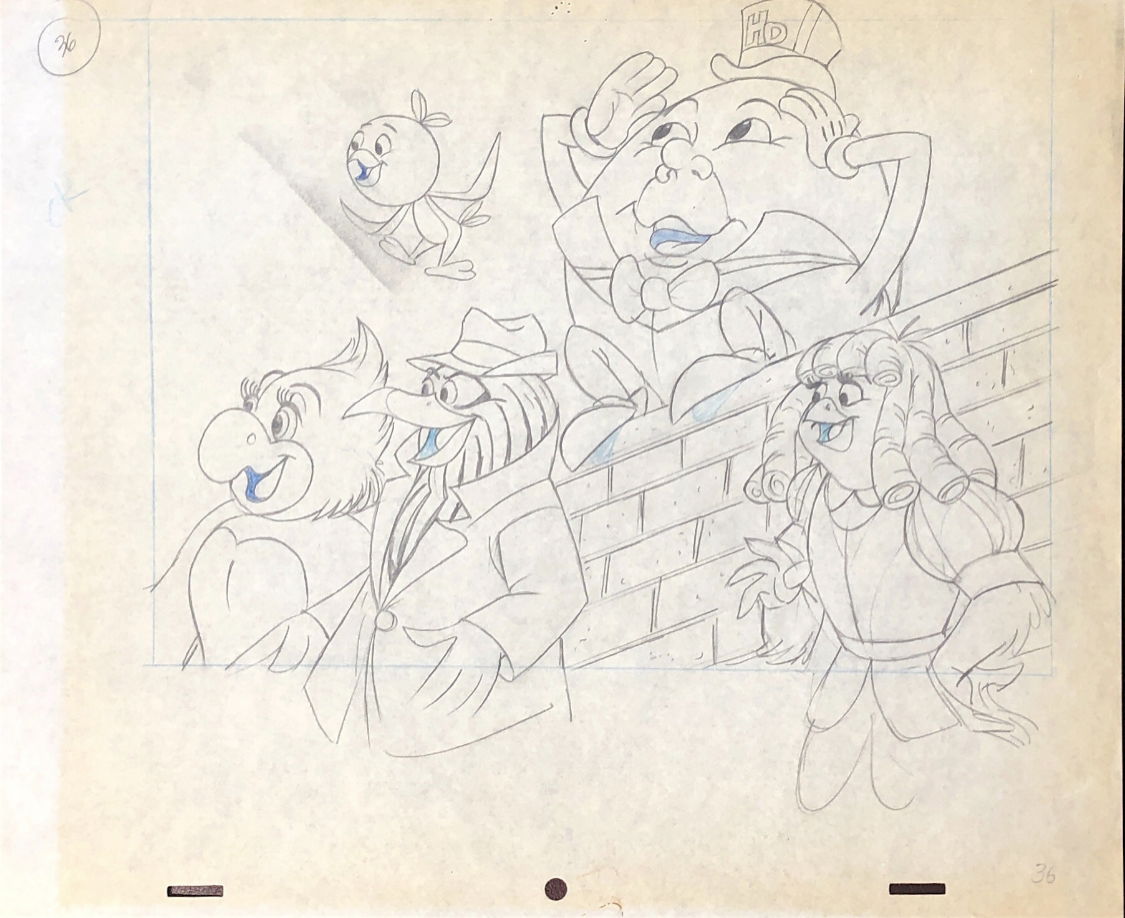 Disney : Orange Bird and the Nutrition Bandwagon Animation Drawing ...