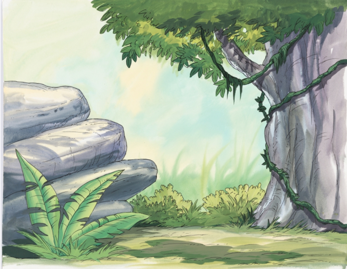 Disney : The Jungle Book Children's Book Art Background Paintings Group of  4 (Disney, c. 2000s)., in Roland Benton 's Disney *** The Jungle Book Comic  Art Gallery Room