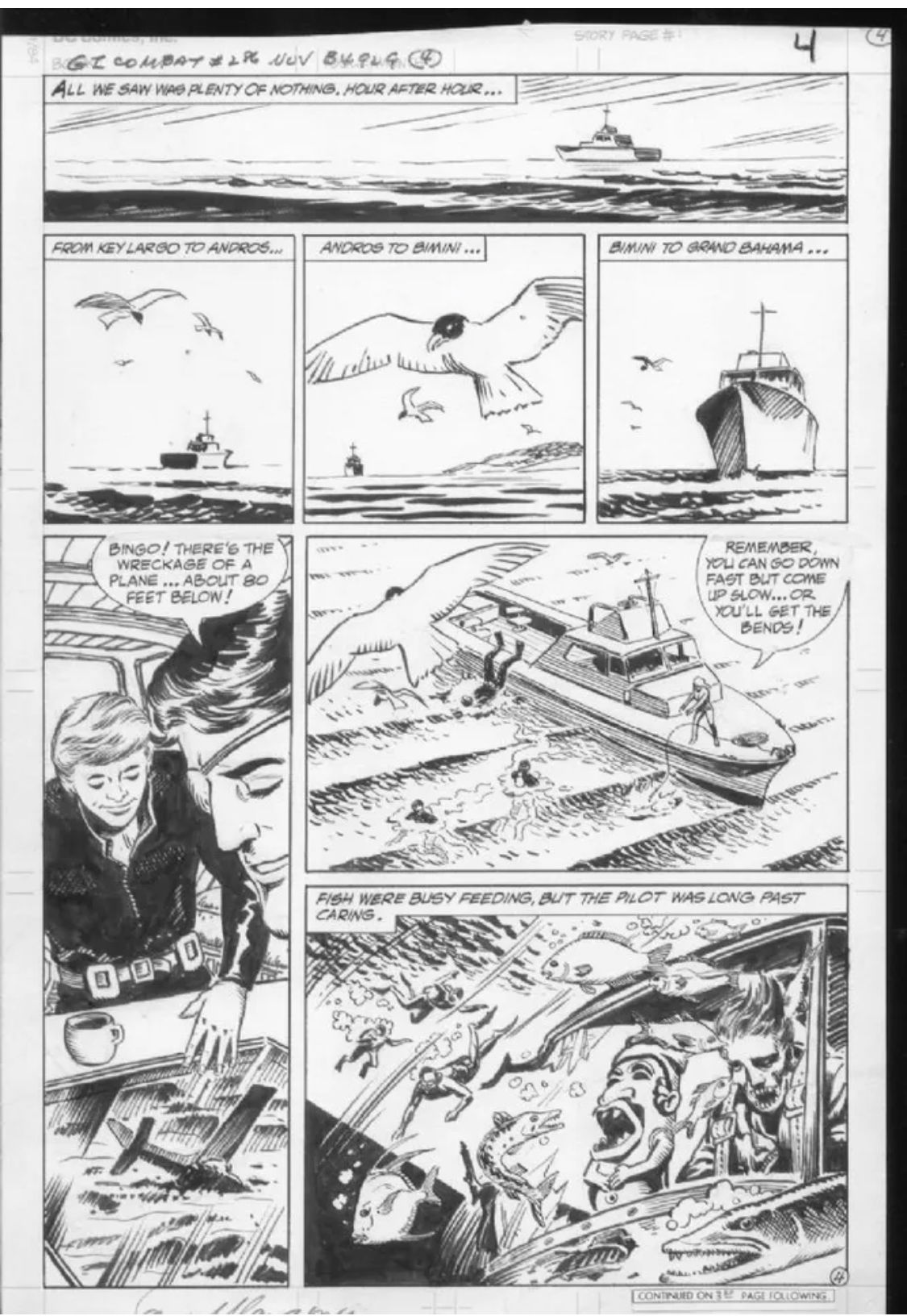 G.I. Combat #286 p.4 : Art by Sam Glanzman, in Roland Benton 's DC : G ...