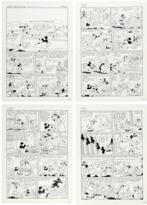 Disney / Micky Maus (Mickey Mouse) #1978-30  Fatal Fire Drill  Complete 7-Page Goofy Story : Artist / Josep Tello Gonzalez Comic Art