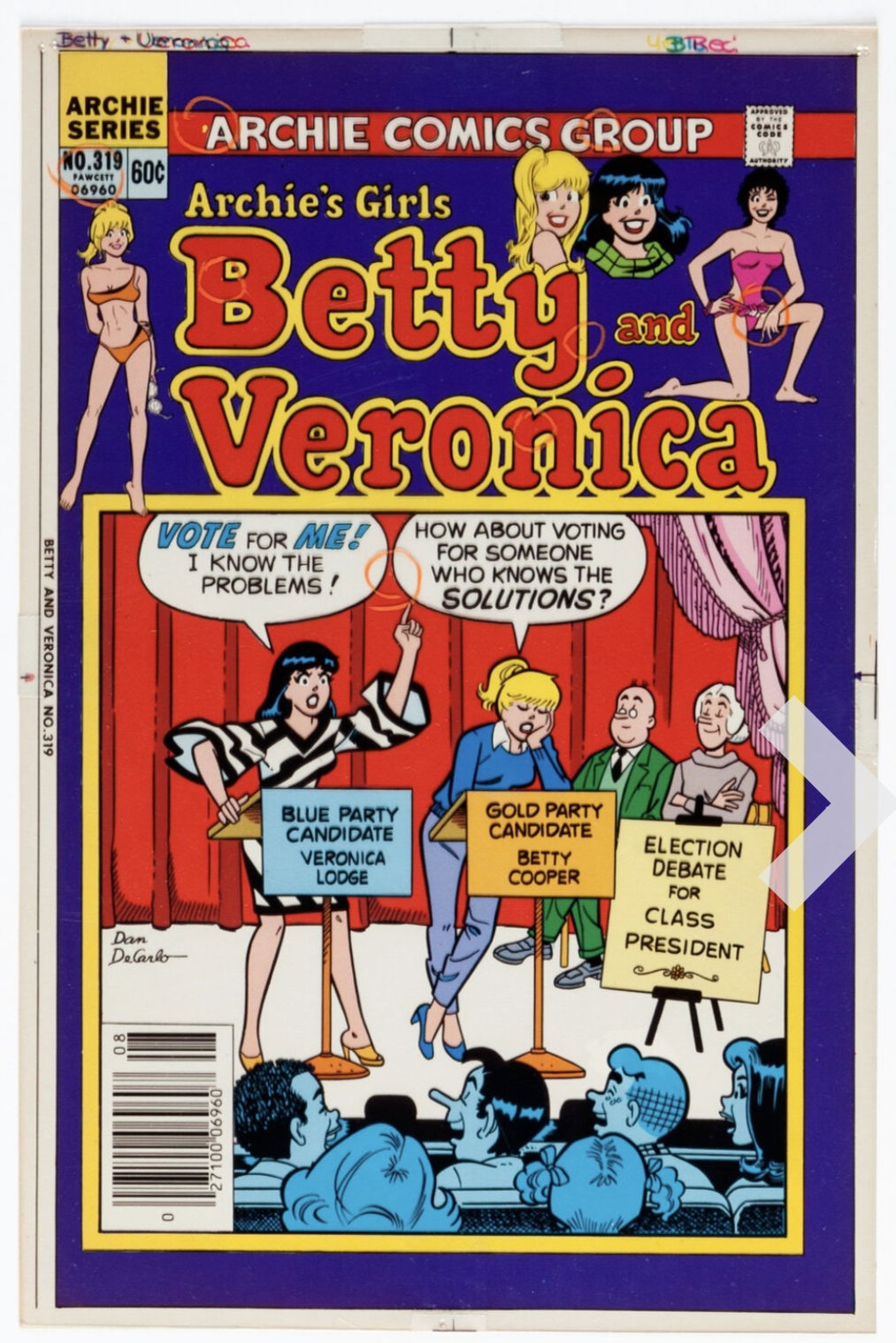 Archie S Girls Betty And Veronica Cover Production Color Separation Films In Roland