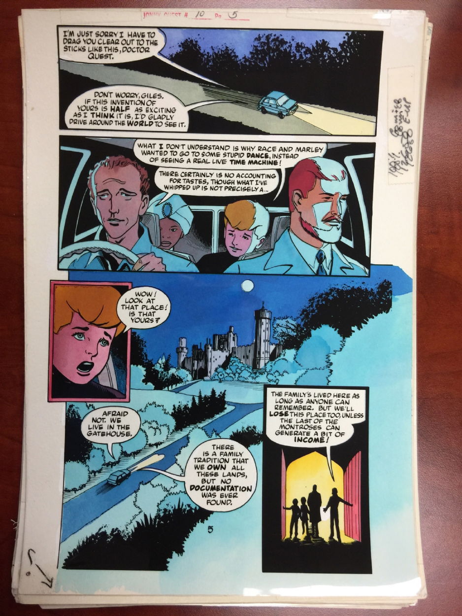 Jonny Quest #10 Page # 5 Production Color Guide , in Roland Benton 's ...