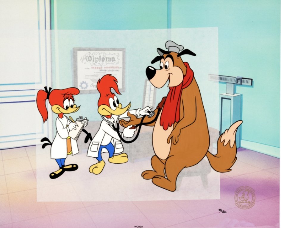 Doctor Woody Woodpecker Profession Series Limited Edition Cel #58