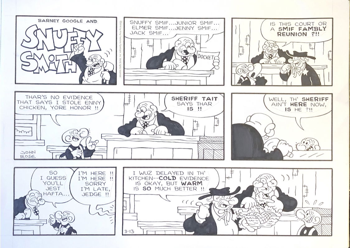 Barney google snuffy smith comic strip 3 13 2016 king features