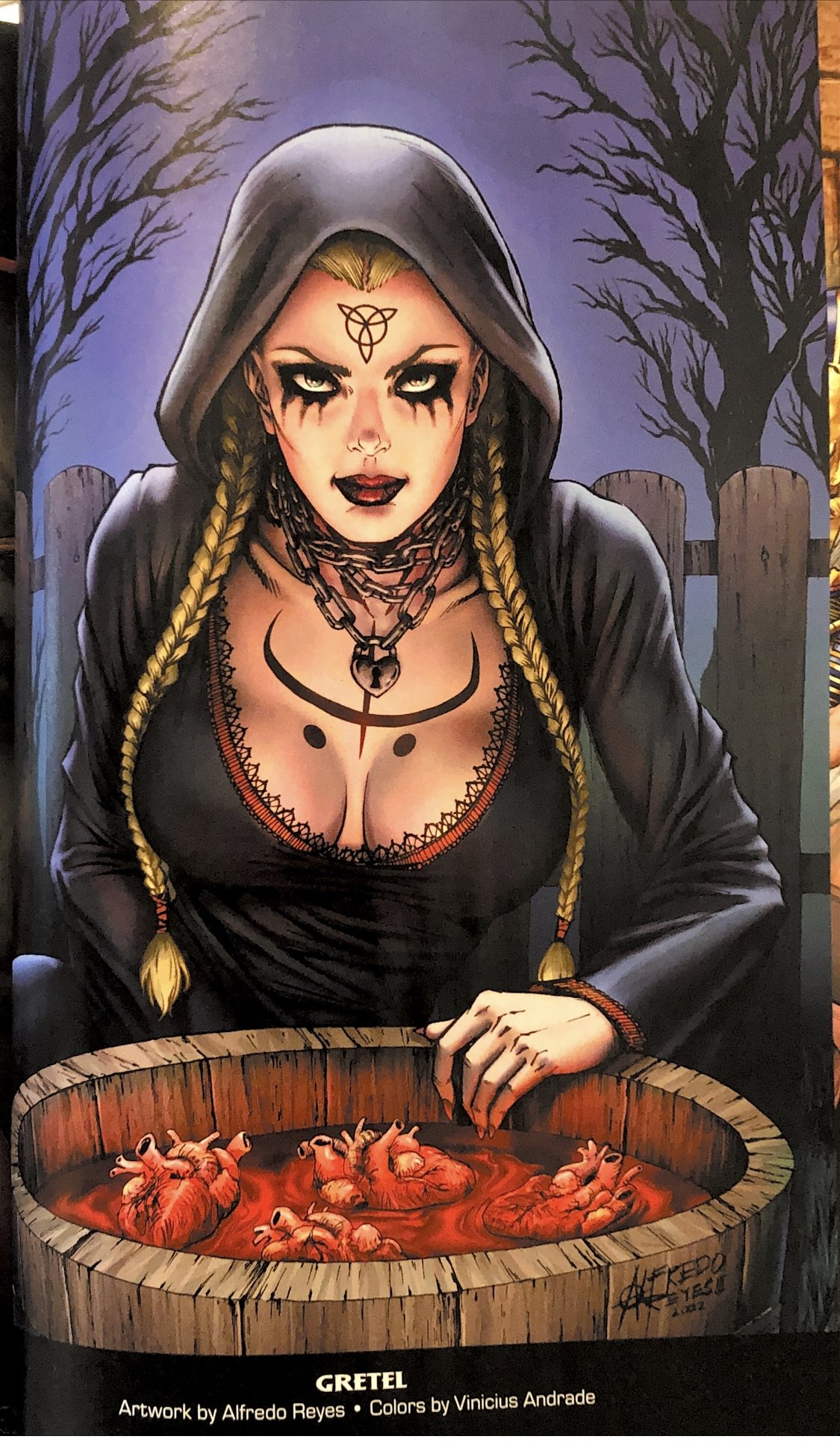 Grimm Fairy Tales Horror Pinup Special Interior Page Artist