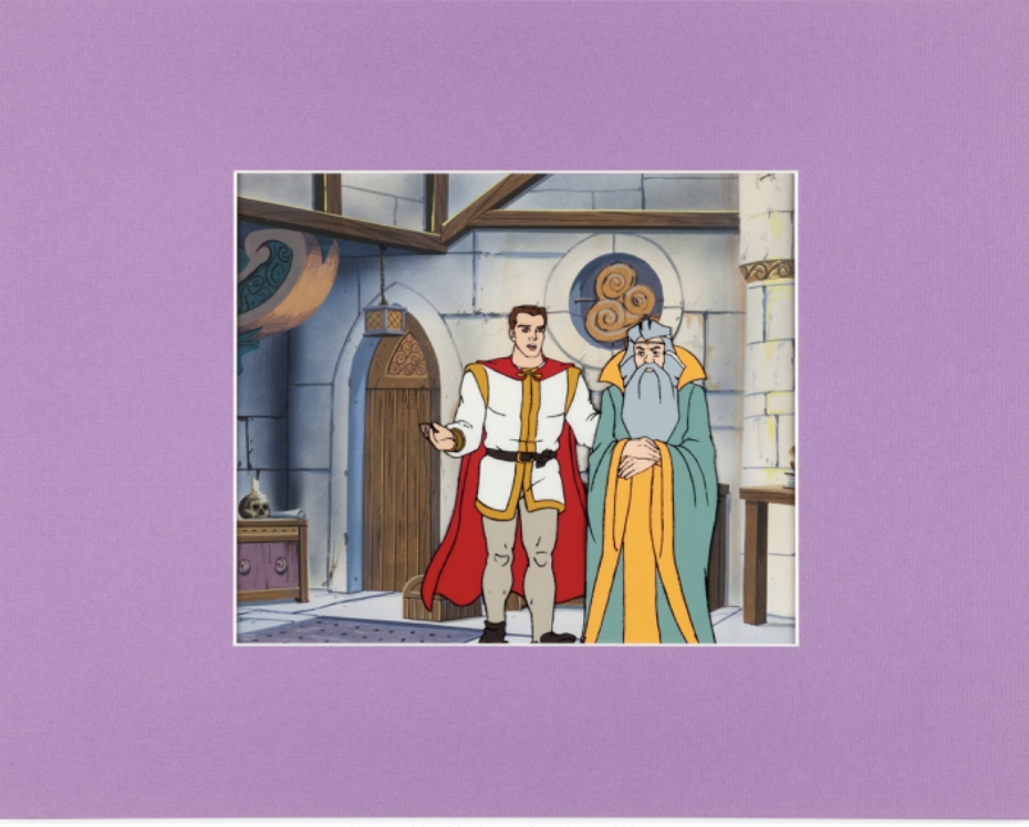 King Arthur and the Knights of Justice Arthur and Merlin Production Cel ,  in Roland Benton 's King Arthur and the Knights of Justice Arthur and  Merlin Production Cels Comic Art Gallery
