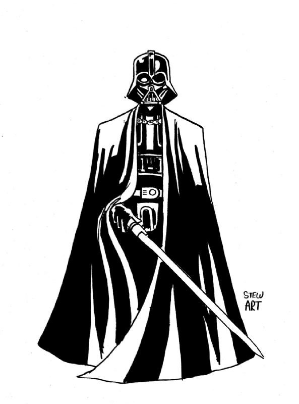 Darth Vader, in Daniel McIntosh's Con sketches and original art Comic ...