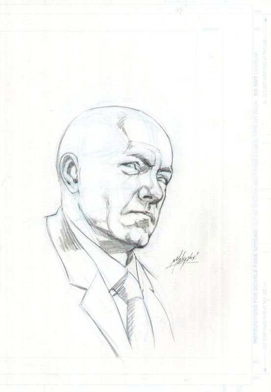 Lex Luthor study, in Daniel McIntosh's Con sketches and original art ...