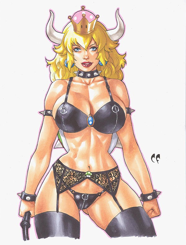 Bowsette in Christopher Foulkes s Chris Foulkes Artwork Comic Art