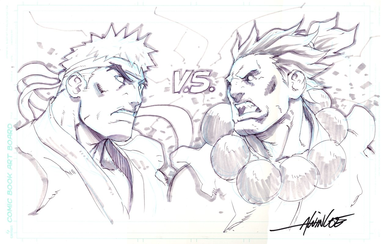 ryu, akuma, and evil ryu (street fighter) drawn by boyaking