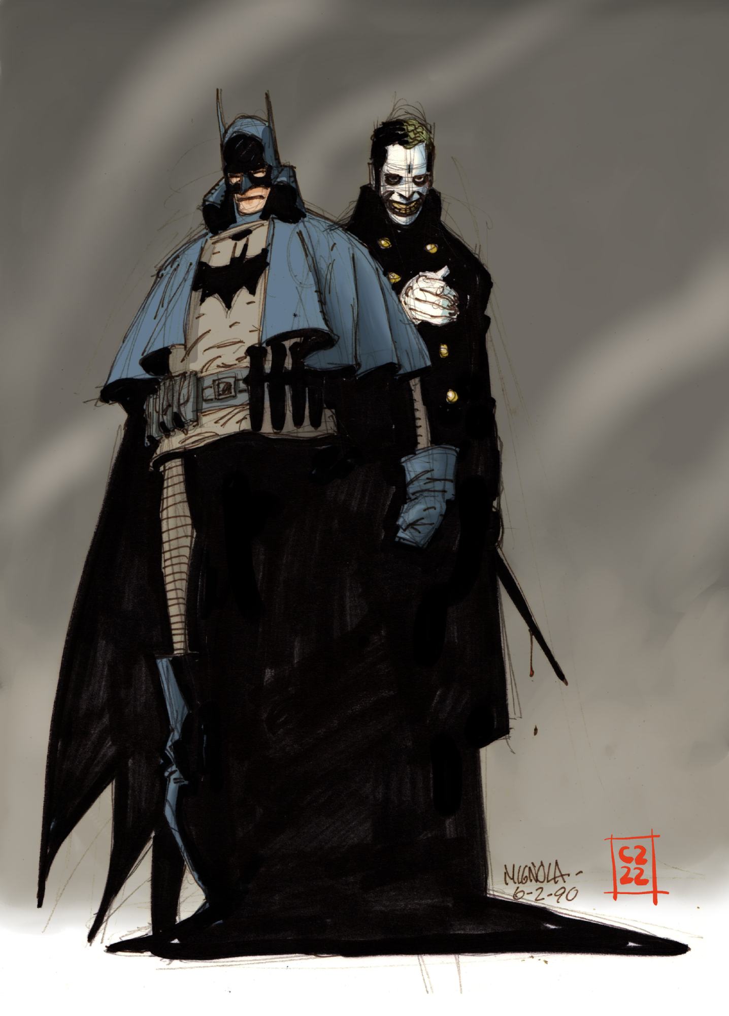 Mignola Gotham By Gaslight Batman And Joker In John Cogans Mignola Mike Comic Art Gallery Room 5377