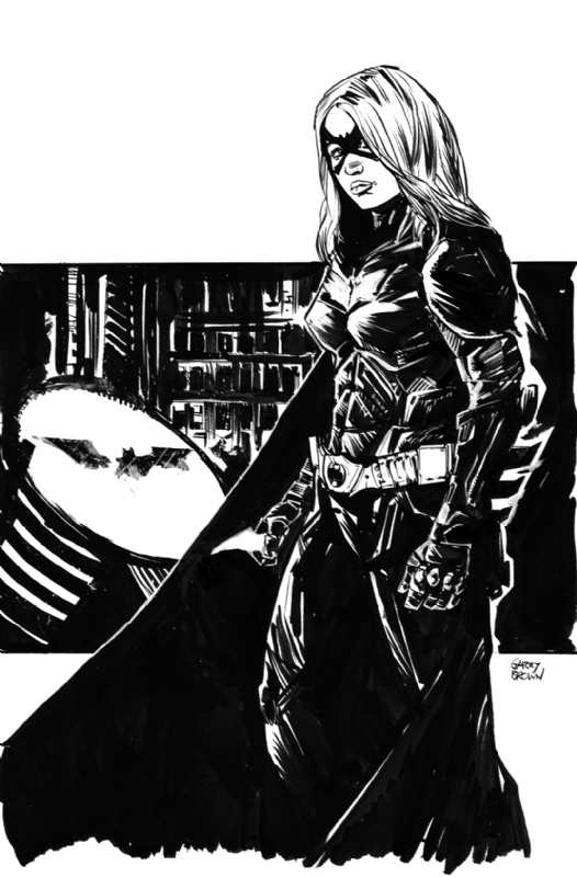 The Dark Knight Batgirl By Garry Brown In Charles Gushis Dc Comic Art Gallery Room 9032