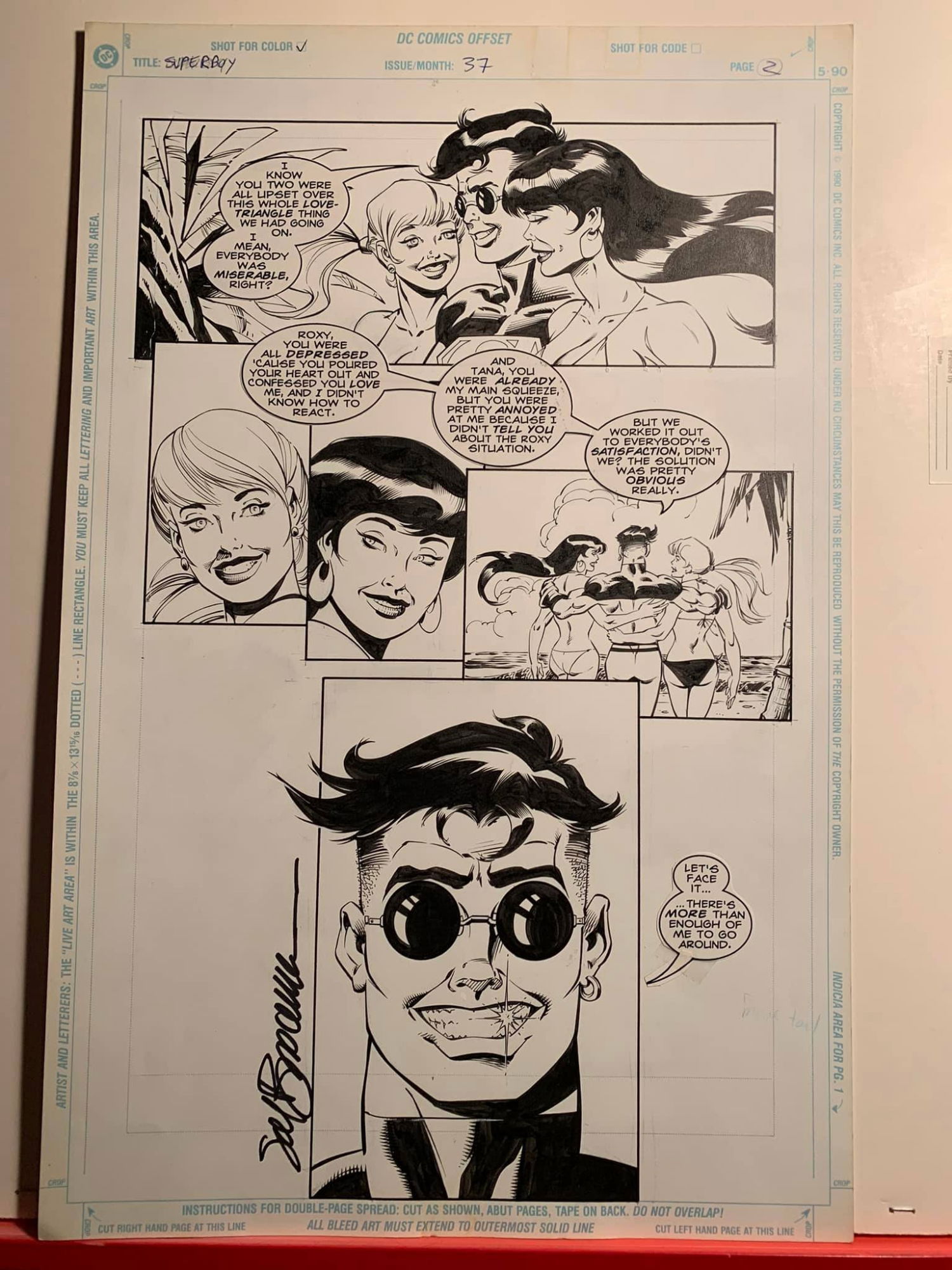 Comic Art Shop :: Ray Kryssing's Comic Art Shop :: Superboy # 37, Page ...