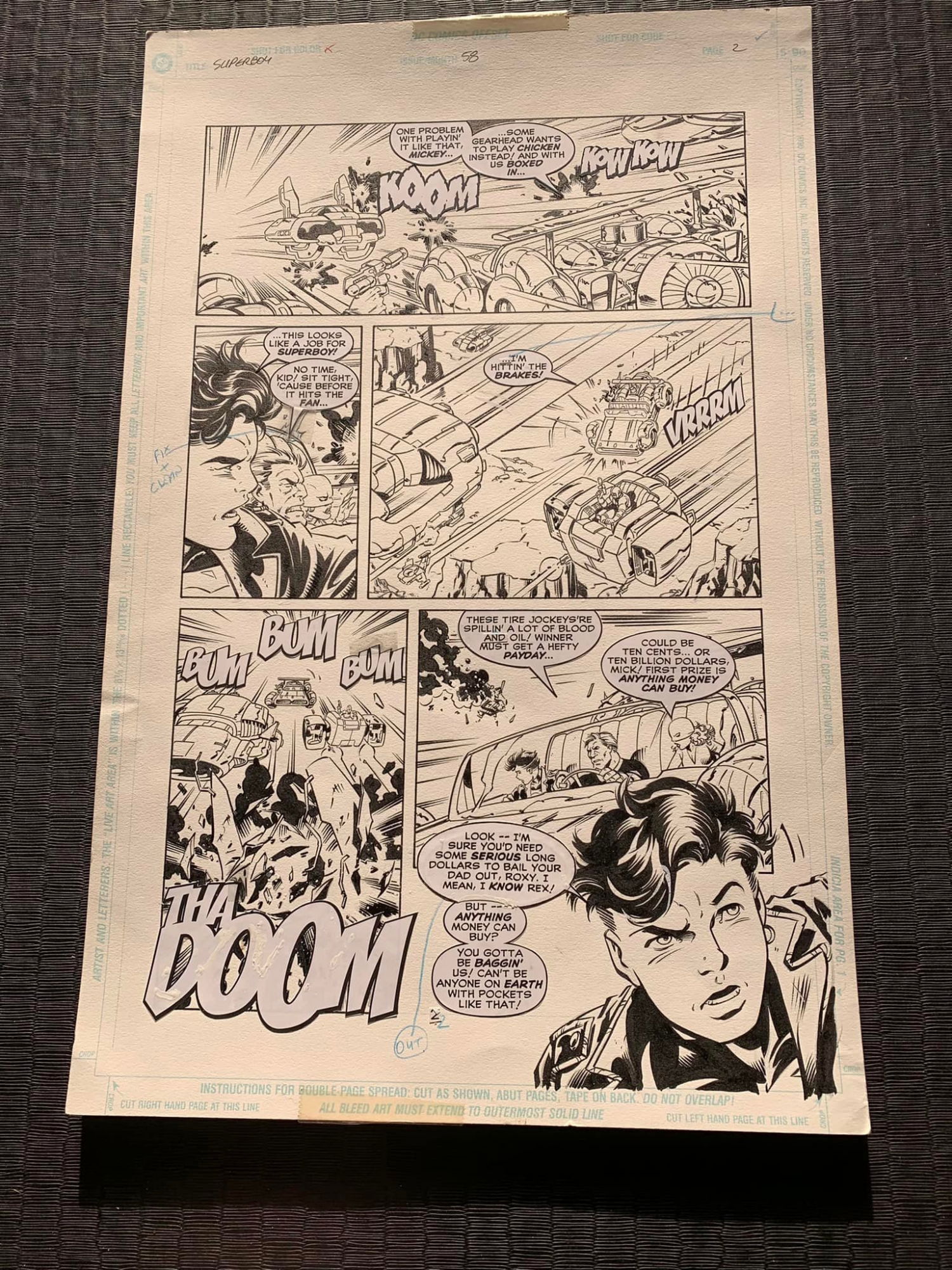 Comic Art Shop :: Ray Kryssing's Comic Art Shop :: Superboy #58, Pgs ...