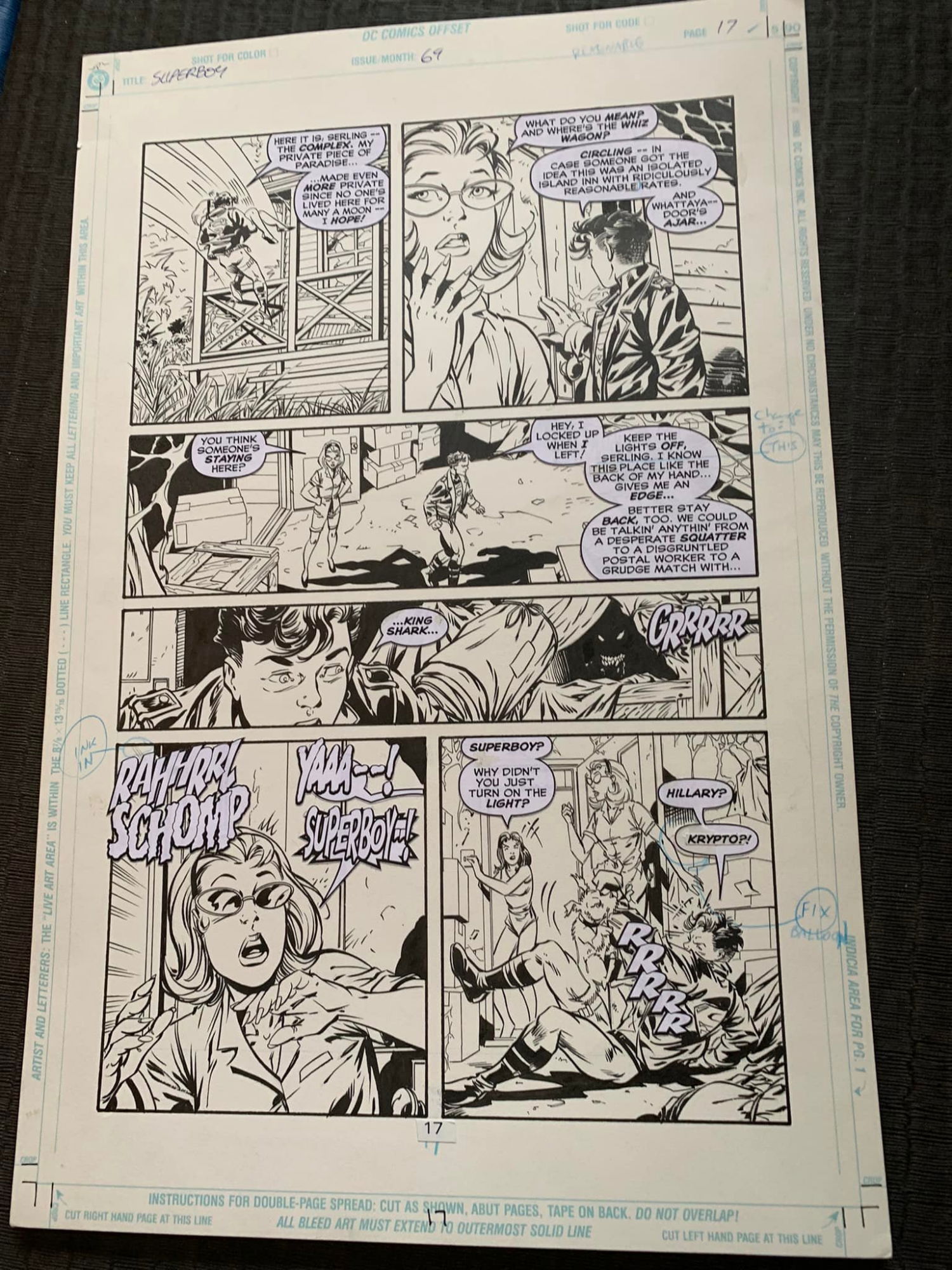 Comic Art Shop :: Ray Kryssing's Comic Art Shop :: Superboy #69, Pgs ...