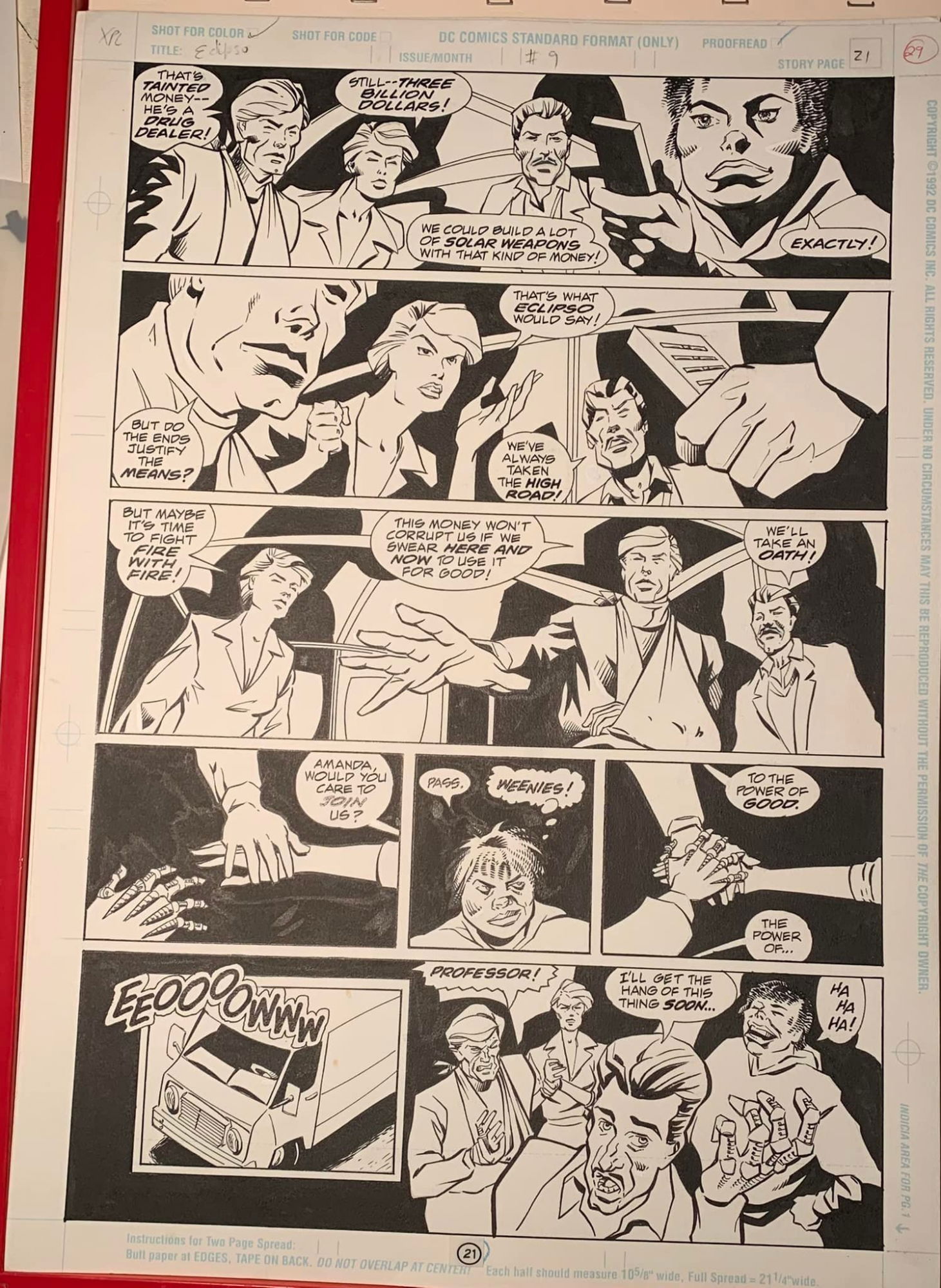 Comic Art Shop :: Ray Kryssing's Comic Art Shop :: Eclipso #9 Pg. 21 ...