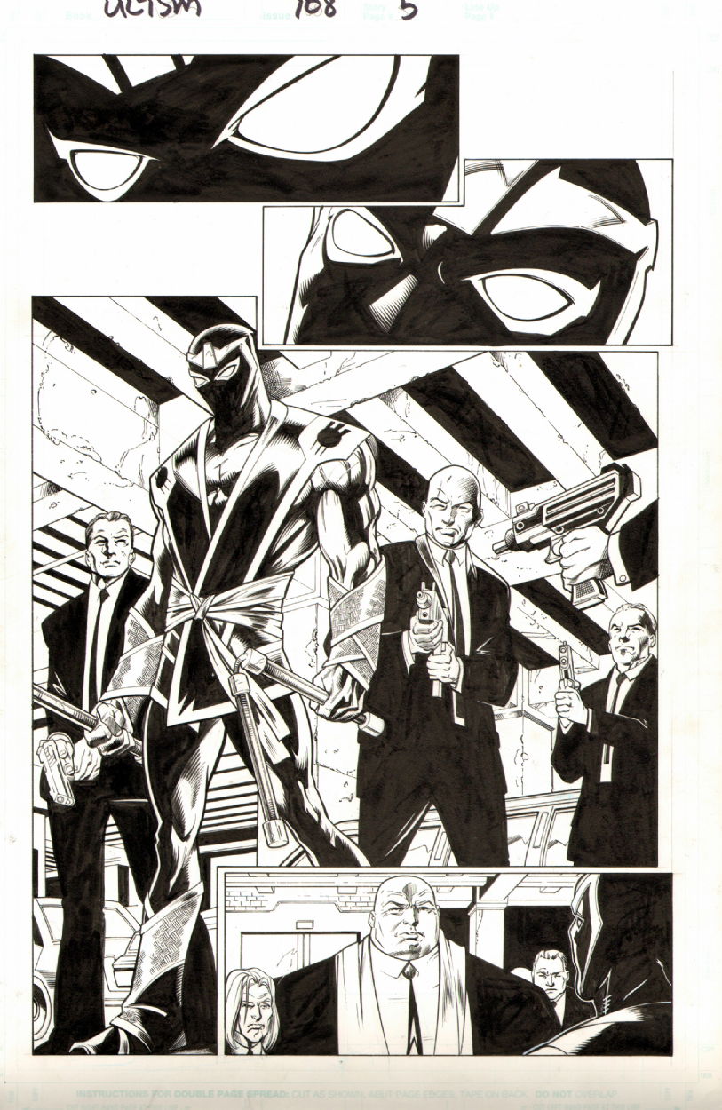 Ultimate Spider-Man #108 pg 5 by Mark Bagley - 1st Appearance ULTIMATE RONIN!,  in Fazle C's Avengers & Marvel Universe Comic Art Gallery Room