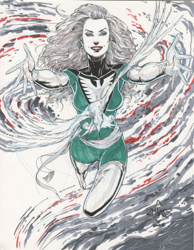 Phoenix drawing by Ethan Van Sciver, in Mike Bravenec's Marvel Artwork ...