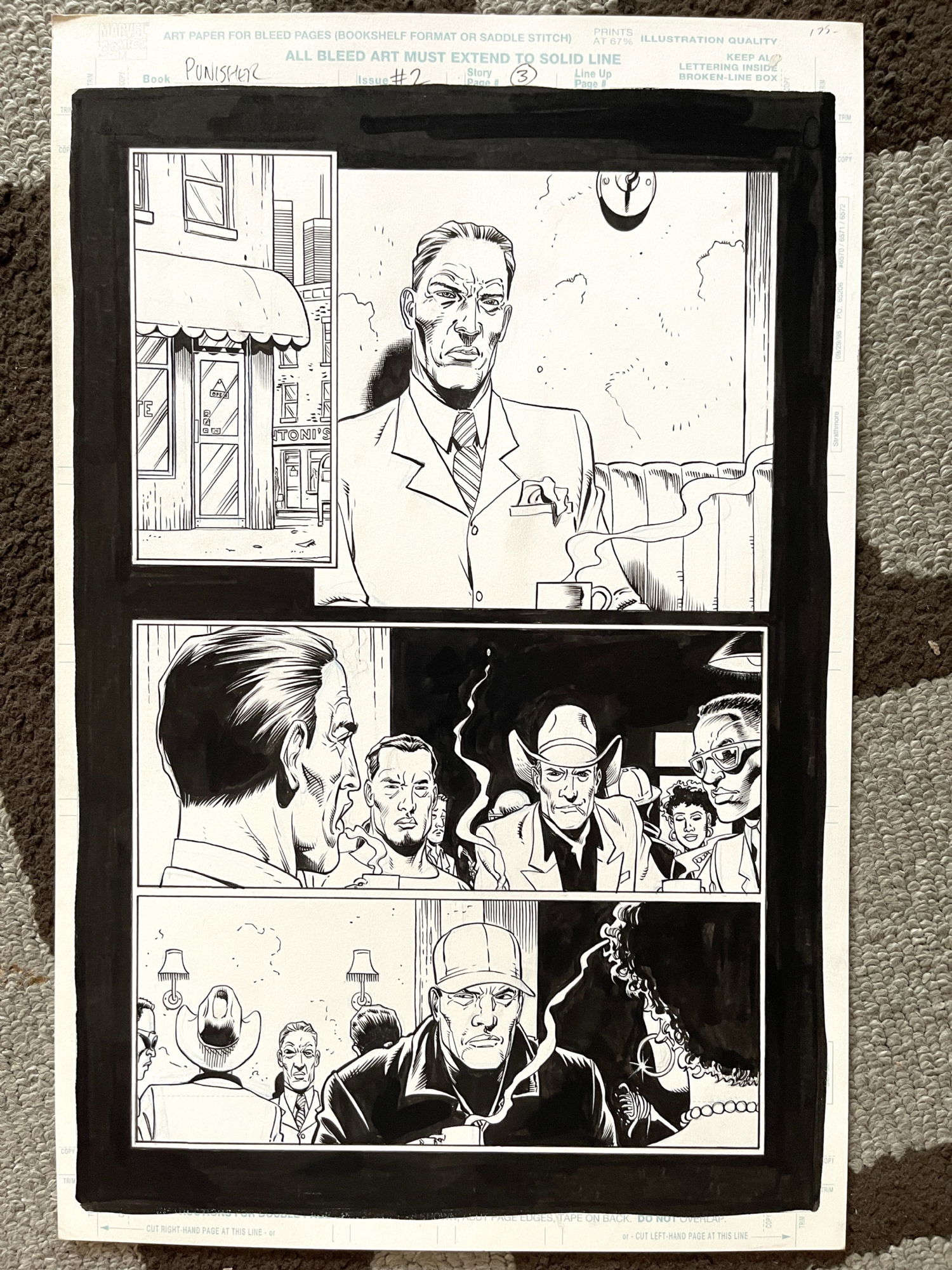 Steve Dillon Palmiotti Punisher 2 In Jimmy Palmiotti S Showing Some Of My Art And Listening