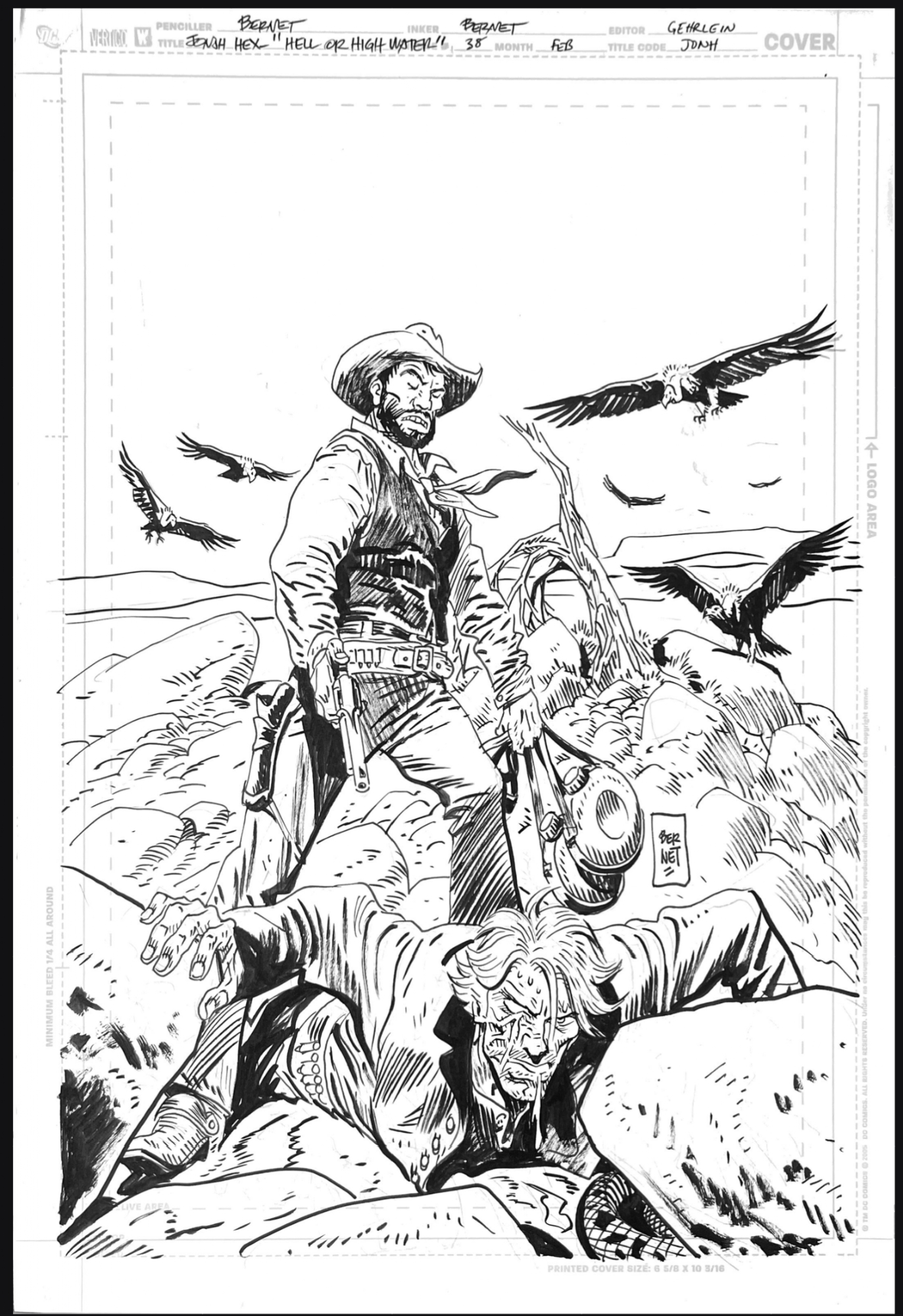 JORDI BERNET JONAH HEX COVER # 38, in Jimmy Palmiotti's Showing some of ...