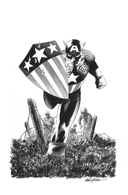 Captain America #616 Cover, In Steve Epting's Captain America Covers 